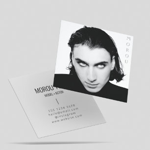 Model Actor Photo Photography Performer Dancer  Square Business Card