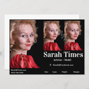 Model Actor Zed Headshot Comp Template