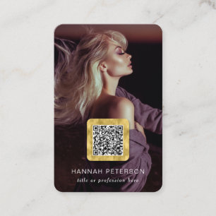 Model artist performance singer Photos QR code Business Card
