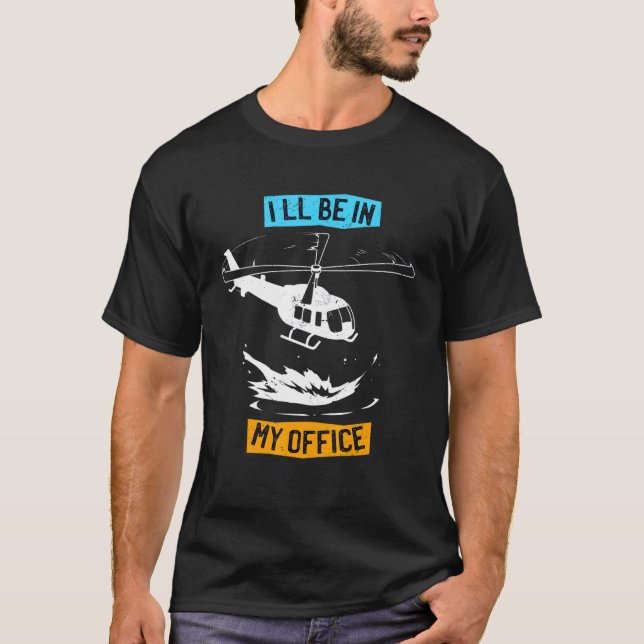 Model Building Helicopter Aviator Quote T-Shirt (Front)