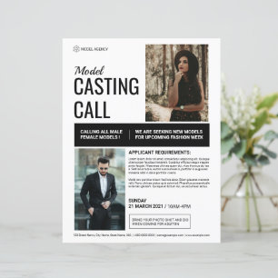 Model Casting Call Flyer Template