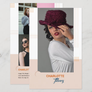 Model Comp Card Template