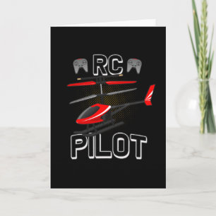 Model Flight RC Helicopter Pilot Model Helicopter Card