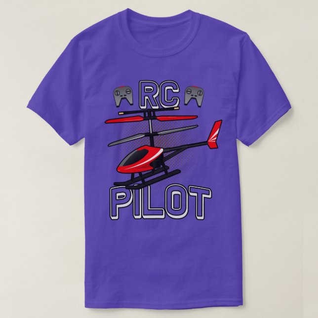 Model Flight RC Helicopter Pilot Model Helicopter T-Shirt (Design Front)