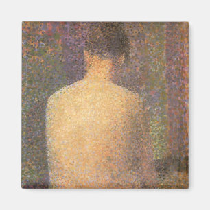 Model From Behind by Georges Seurat, Vintage Art Magnet