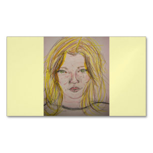 Model Girl  Magnetic Business Card