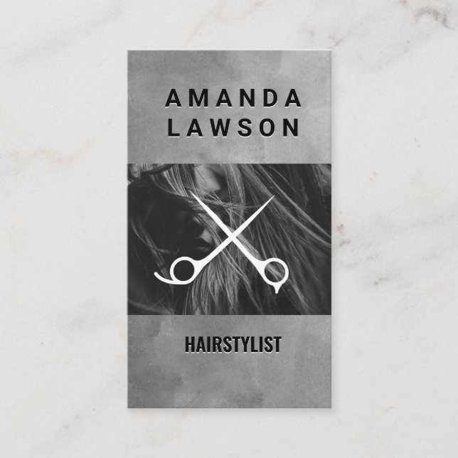 Model | Hair Stylist Business Card (Front)