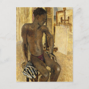 Model in the Studio by Philpot Postcard