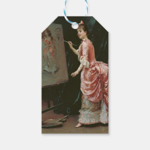 Model Making Mischief (by Raimundo de Madrazo) Gift Tags