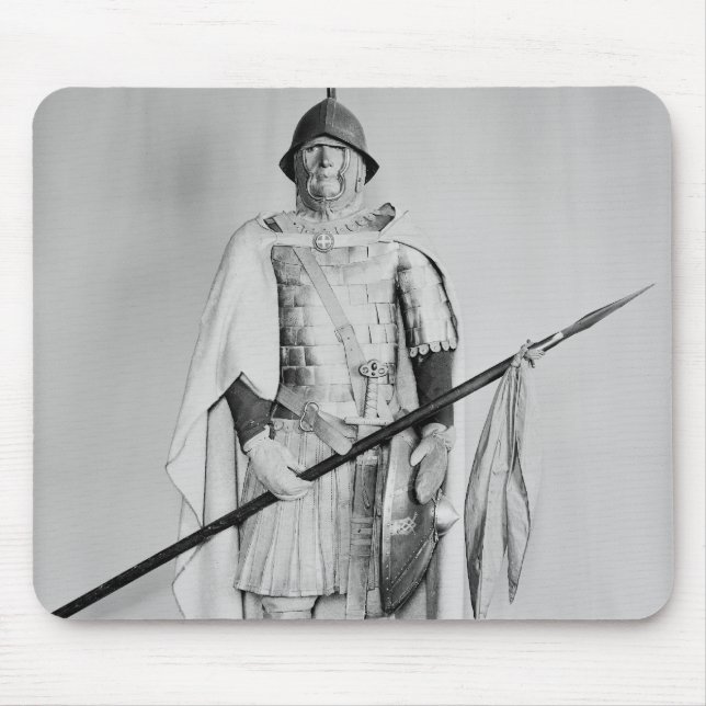 Model of a Carolingian cavalryman Mouse Mat (Front)