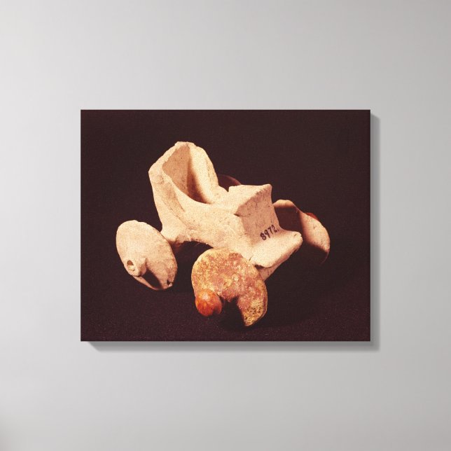 Model of a chariot, 2000-1595 BC Canvas Print (Front)