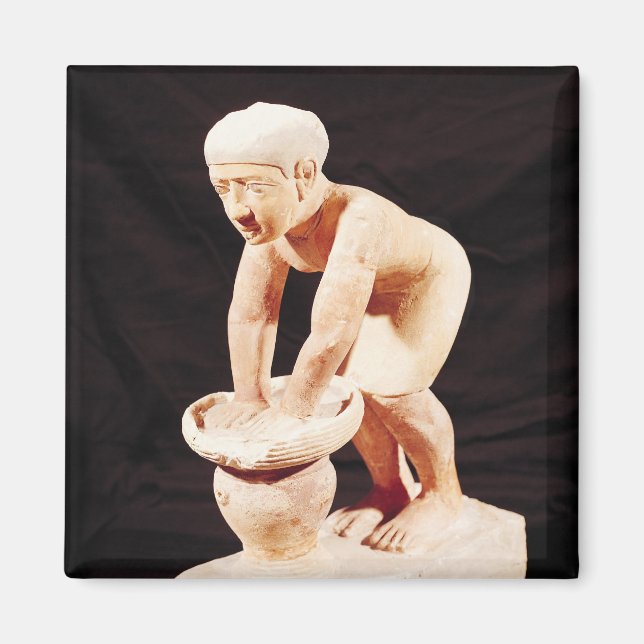 Model of a man making beer, from Saqqara Magnet (Front)