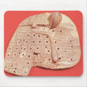 Model of a sheep's liver mouse mat