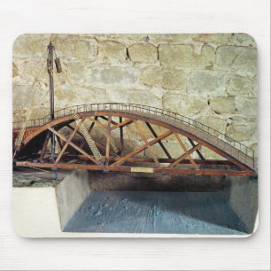 Model of a swing bridge mouse mat