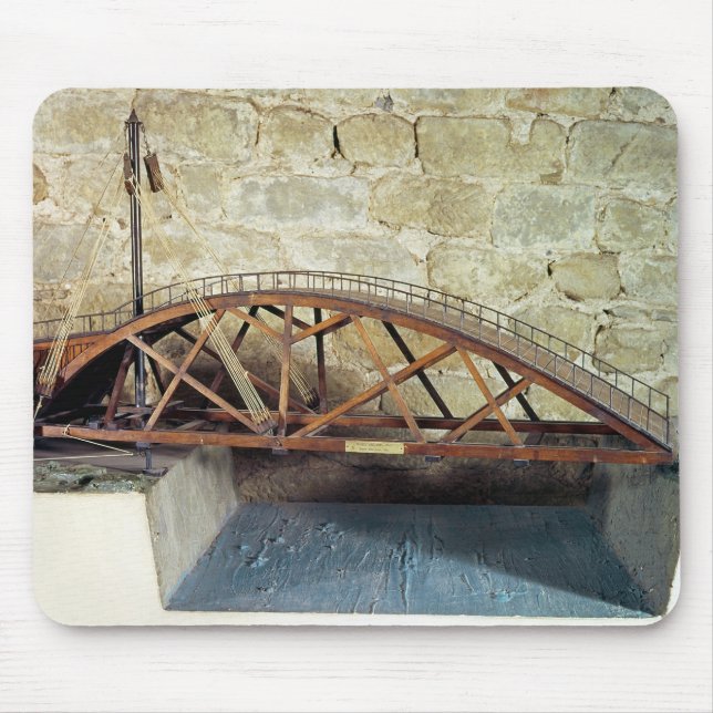 Model of a swing bridge mouse mat (Front)