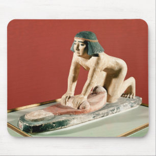 Model of a woman grinding grain, Old Kingdom Mouse Mat