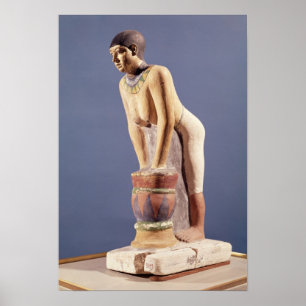 Model of a woman making beer, Old Kingdom Poster