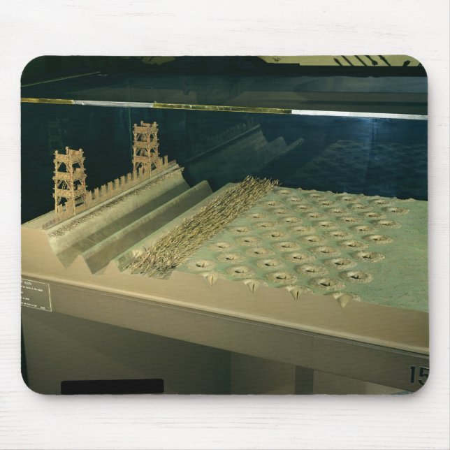 Model of Caesar's defences at Alesia Mouse Mat (Front)