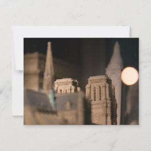 Model of Notre Dame Cathedral, Paris Postcard