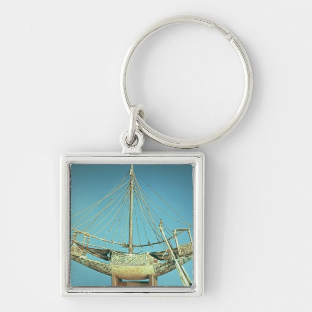 Model of one of the pharaoh's boats key ring (Front)