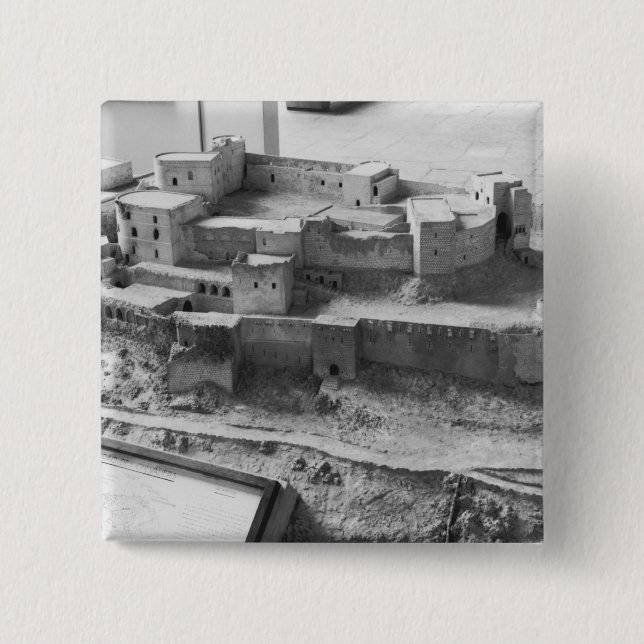 Model of The Krak des Chevaliers, model 15 Cm Square Badge (Front)