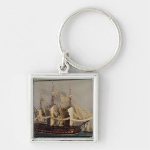 Model of the ship 'L'Achille' Key Ring