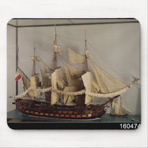 Model of the ship 'L'Achille' Mouse Mat