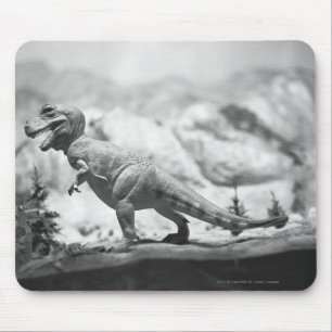 Model of tyrannosaurus rex B&W Mouse Mat