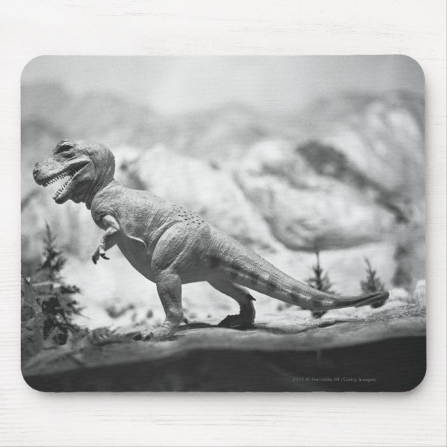 Model of tyrannosaurus rex B&W Mouse Mat (Front)