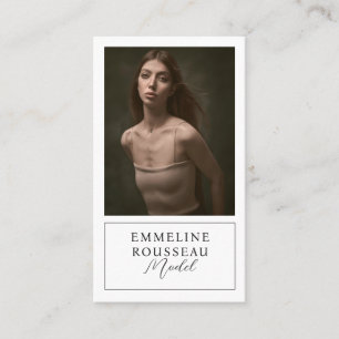 Model Professional Photo Business Card