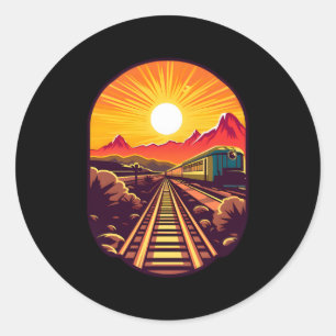 Model Railroad Classic Round Sticker