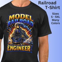 Model Railroad Engineer Steam Train 
