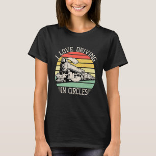 Model Railroad Layout Vintage Railway Locomotive T T-Shirt