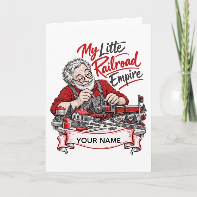 Model Railroad – Personalised Gift Card (Front)