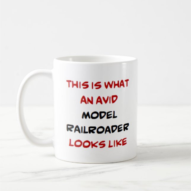 model railroader, avid coffee mug (Left)