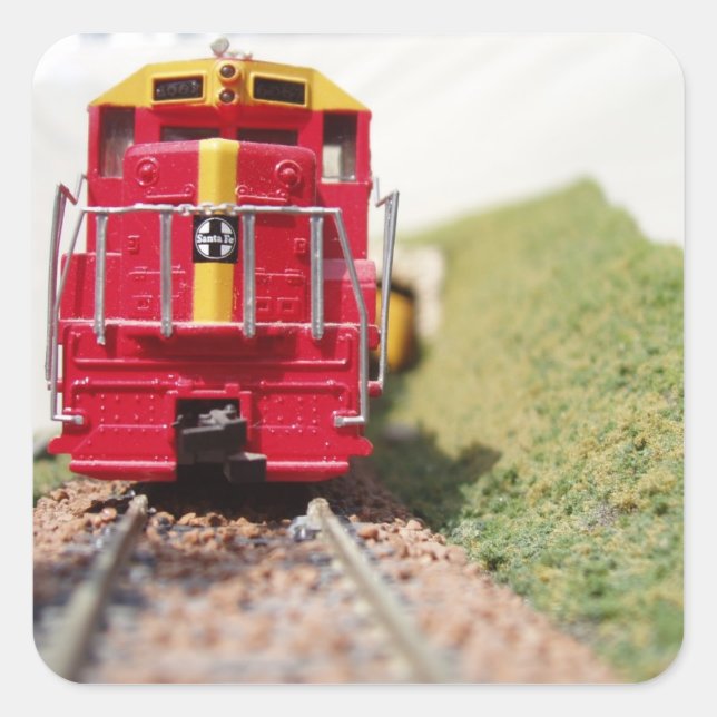 Model Railroading Square Sticker (Front)