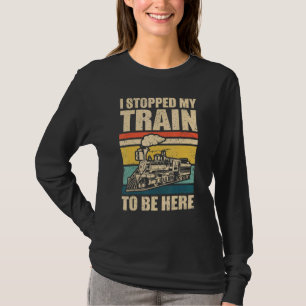 Model Railway And Steam Train For Locomotive T-Shirt