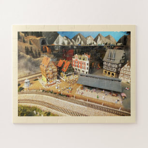 Model railway jigsaw puzzle
