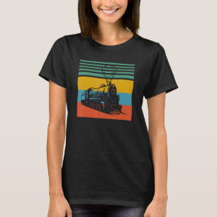 Model Railway Train retro Design T-Shirt