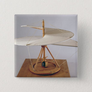 Model reconstruction of da Vinci's design 15 Cm Square Badge