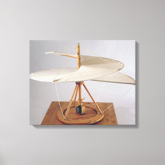 Model reconstruction of da Vinci's design Canvas Print (Front)