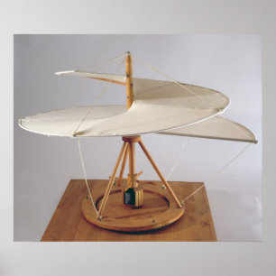 Model reconstruction of da Vinci's design Poster
