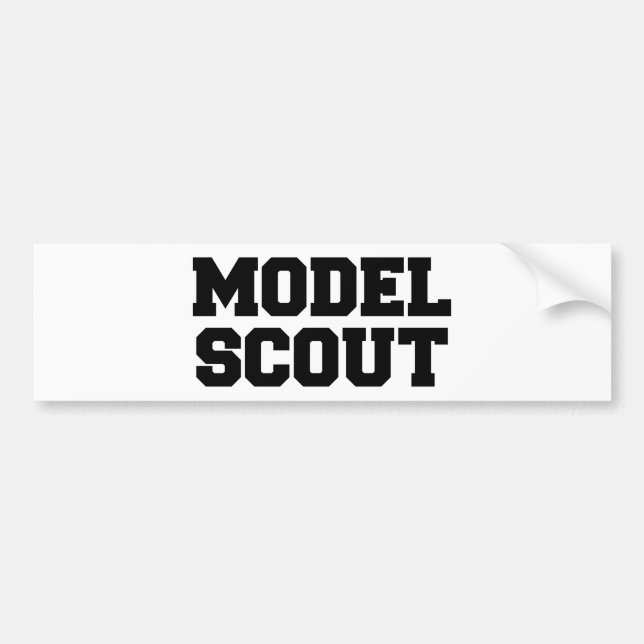MODEL SCOUT BUMPER STICKER (Front)