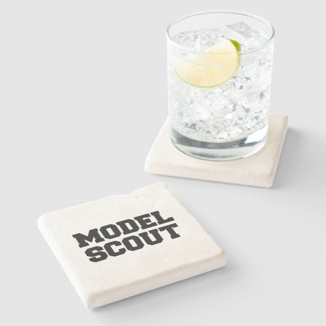 MODEL SCOUT STONE COASTER (Side)