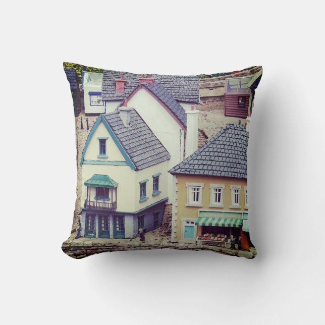 Model Seaside Buildings Cushion (Front)