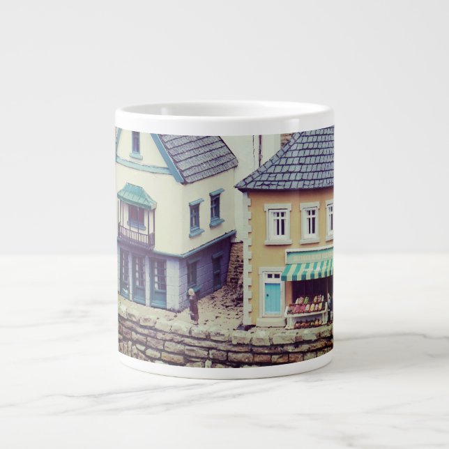 Model Seaside Buildings Large Coffee Mug (Front)