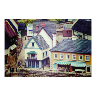 Model Seaside Buildings Photo Print