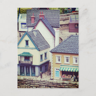 Model Seaside Buildings Postcard