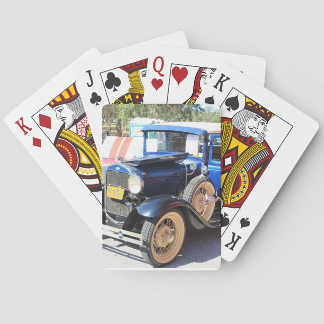 model t car playing cards (Back)