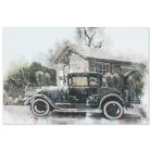 Model T & Store Route 66 Vintage 20x30 Decoupage
